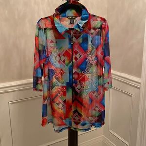 New Resort & Cruise Wear! Sheer Swing Jacket by Valentina Signa (3/4 sleeve)